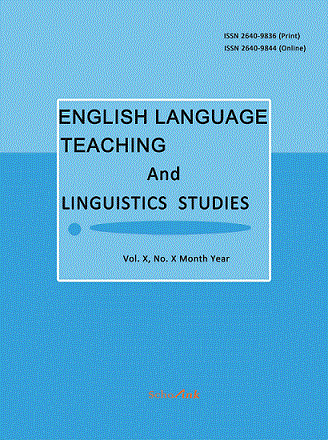 English Language Teaching and Linguistics Studies